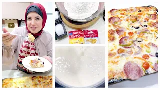 هتعملي احلي صاج بيتزا للغدا و العشاء و هقولك علي سر صوص الجبنة الخطير 