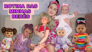 ROTINA COM AS MINHAS BEBÊS REBORN 😍🍼