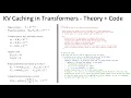 KV Caching in Transformers Explained Theory Code