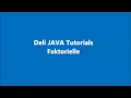 JAVA Tutorial fur Anfanger Faktorielle DEUTSCH Factorial in German