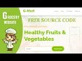 Grocery Store Website Using HTML CSS JS Free Source Code Included