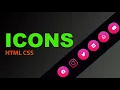 Social media buttons with amazing hover effect using HTML CSS