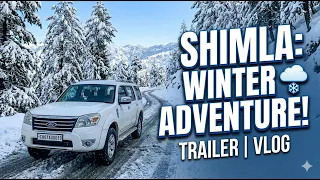 Driving in Heavy Snow to Shimla! 🌨️ | Endeavour 4x4 Winter Vlog Trailer