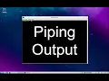 Command Line Piping Output