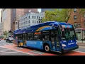 NYCT MTA Bus XD40 XE40s on MCI D4500CT on QM5 More 34 St Lexington Ave