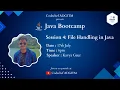Java Bootcamp Session 4 File Handling in Java Codechef ADGITM Chapter