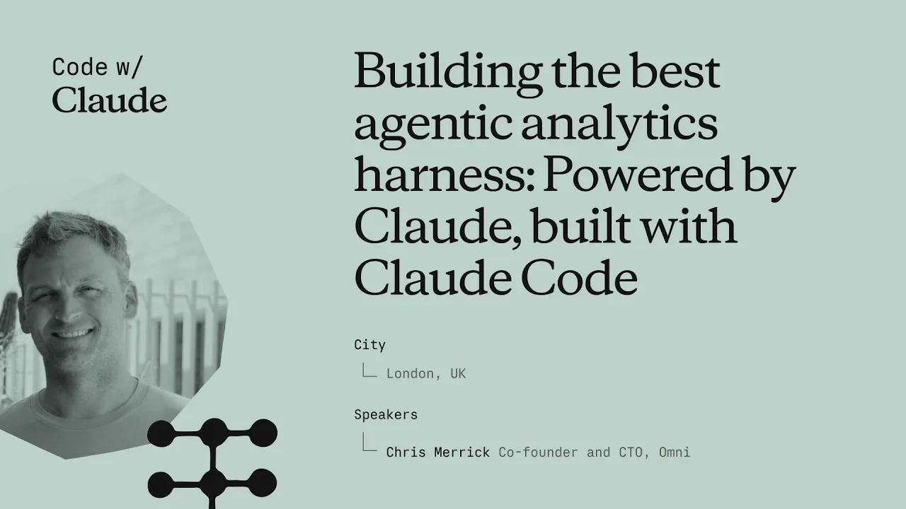 Building the best agentic analytics harness: Powered by Claude, built with Claude Code
