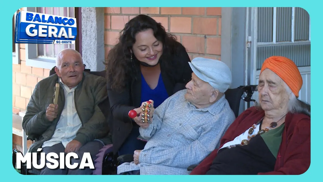 Projeto de música transforma a vida de idosos da Casa Lar São José em Caçador