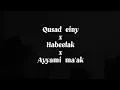 MEDLEY QUSAD EINY X HABEETAK X AYYAMI MA'AK | Merdu banget!!! | cover by mangggalii tiktok