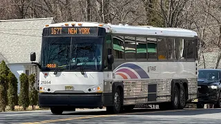 Full Ride 2021 MCI on 167T to New York I-95 Express via Teaneck Road New Jersey Turnpike