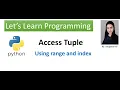 Python Access Tuple Using index and range