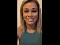 Paige VanZant Talks About How She Fractured Her Arm Instagram Live - 2019 03 01