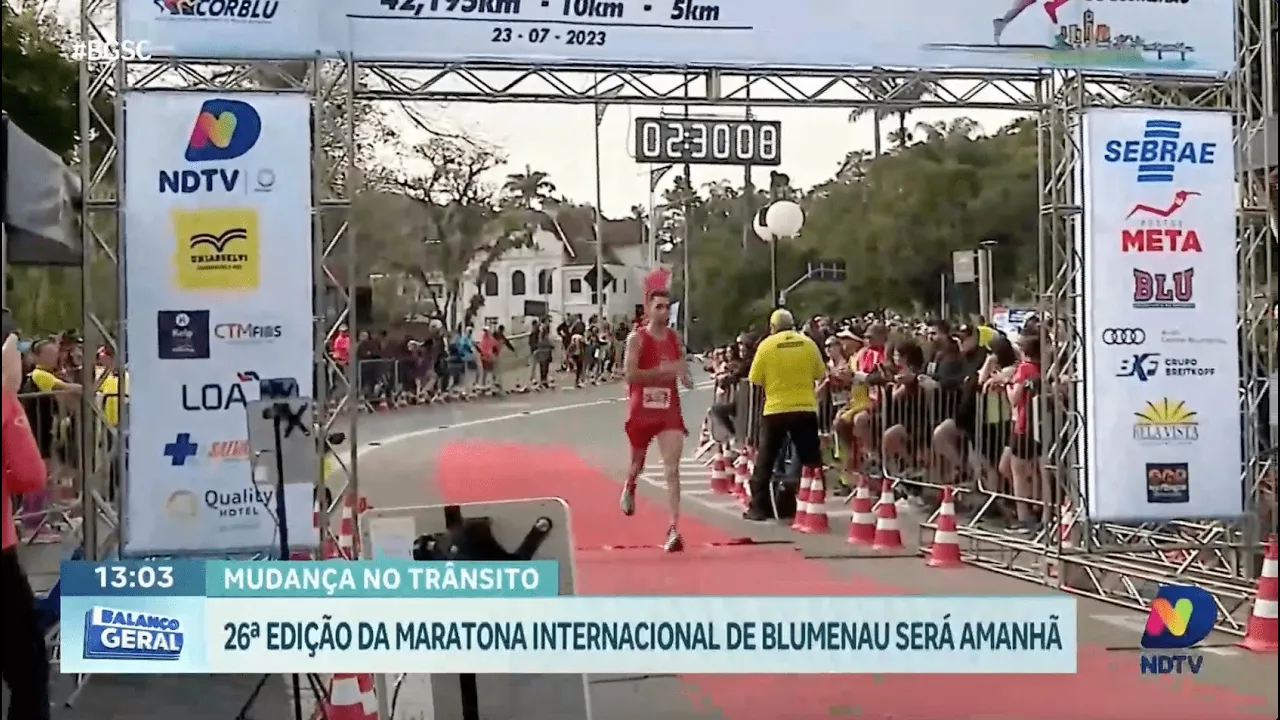 Maratona Internacional de Blumenau: 26ª edição acontece neste domingo