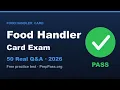 Food Handler Card Practice Test 2026 50 NEW Questions Answers Pass Your Food Handler Card