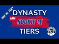 2023 Post-NFL Draft Dynasty Rookie TE Tiers Dalton Kincaid Michael Mayer Sam LaPorta