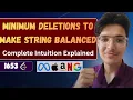 Minimum Deletions to Balance String LeetCode 1653 Prefix Suffix Counting