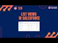 What are List Views in Salesforce How to create a List View Salesforce Tutorial
