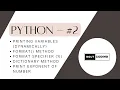Python - Printing Variables format method Dictionary Approach Format Specifier method