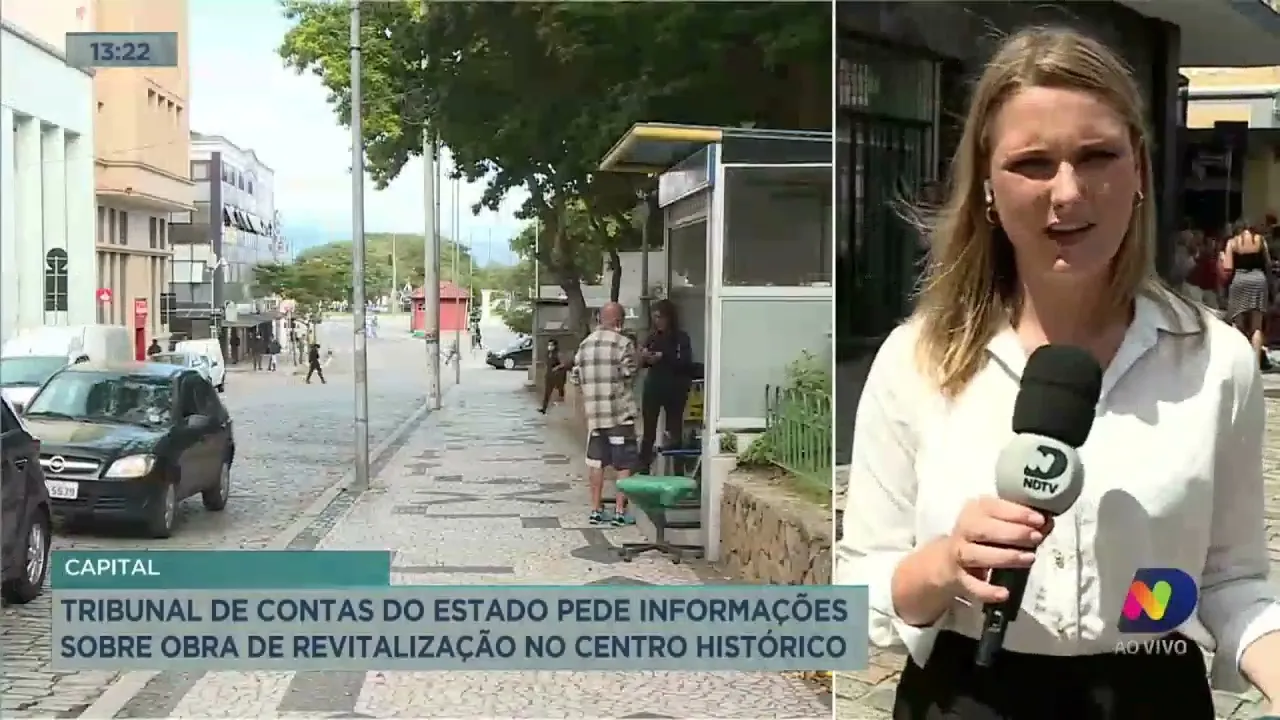 Tribunal de Contas do Estado pede informações sobre obra de revitalização no Centro Histórico