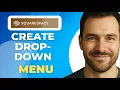 How to Create a Drop Down Menu in Squarespace 7 1 new 2025 tutorial for beginners
