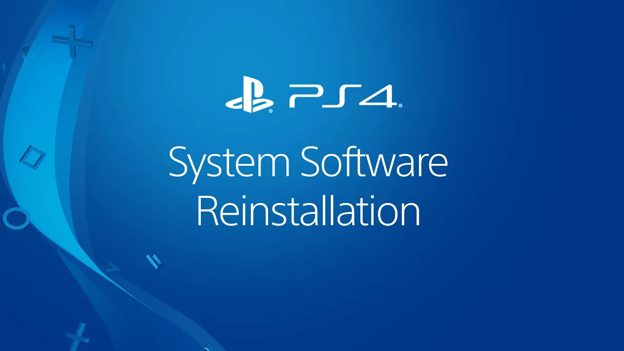 Support video: Reinstall PS4 system software