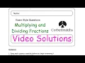 Multiplying and Dividing Fractions Answers - Corbettmaths