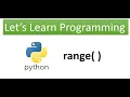 Python range built-in function
