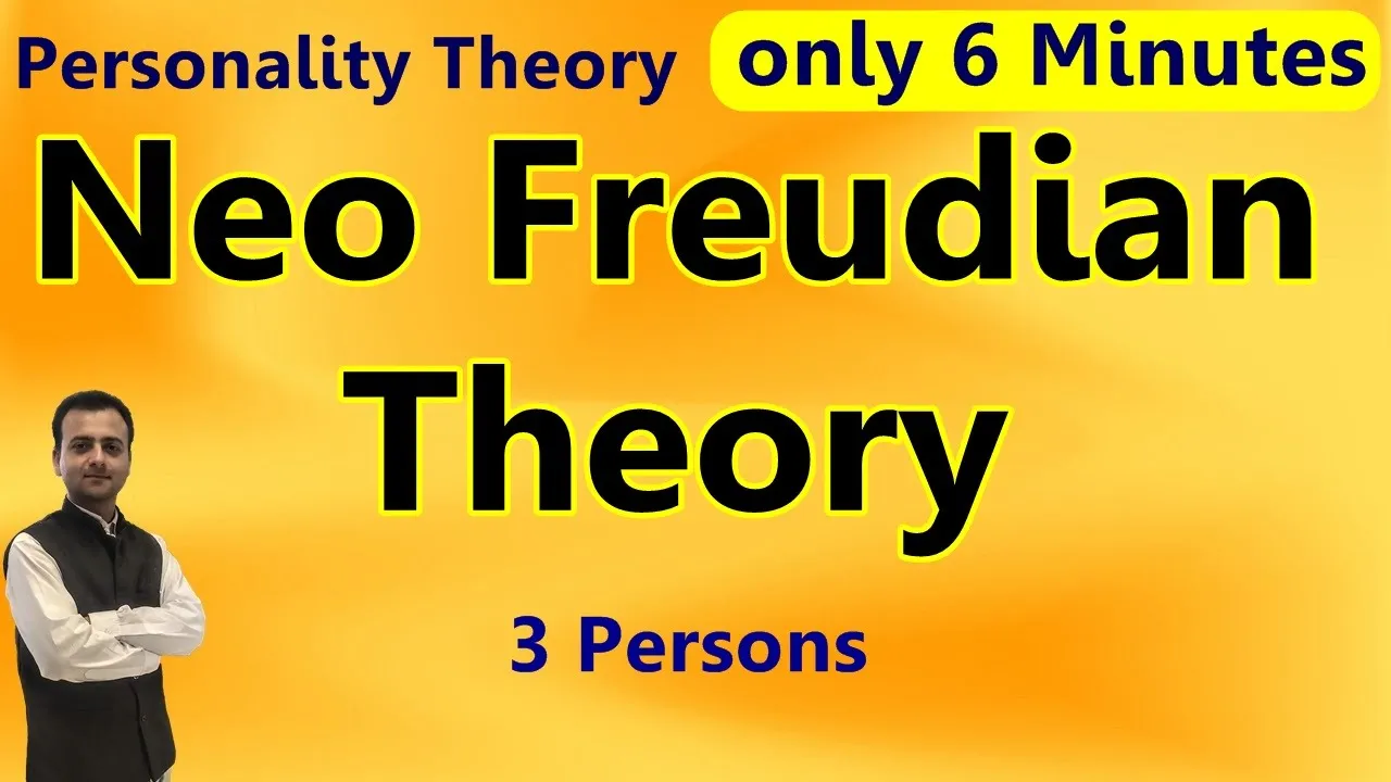 Neo Freudian Theory of personality | Personality Theory | Neo Freudians Theories in Hindi English