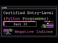 Certified Entry Level Python Programmer - Part 33