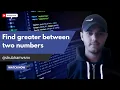Java Program to find greater between two numbers by SalesforceForFreshers