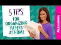 How to Organize Papers Documents at Home Part 1 of 10 Paper Clutter Series