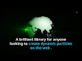 Create beautiful animated particles with particle js