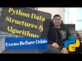 Python Evens Before Odds Algorithms - Code Explanations Big O Complexity Analysis and Visualization