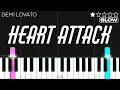 Download Lagu Demi Lovato - Heart Attack | SLOW EASY Piano Tutorial