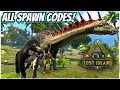 HOW TO SPAWN ALL THE NEW LOST DINOS ON ANY MAP Ark Lost Island