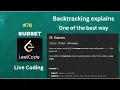 Subsets LeetCode 78 Full solution with backtracking examples Interview Study Algorithms