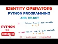 Identity Operators in Python