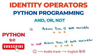 Identity Operators in Python