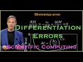 Scientific Computing Numerical Differentiation Error Analysis