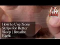 Breathe Right Nose Strips How to Breathe Better at Night Deviated Septum Drug Free