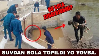 ХУШ ХАБАР! БОЛА СУВДАН ТОПИЛДИ ТИРИК ЭКАН! ЗУБАЙРЖОН ТОПИЛДИМИ