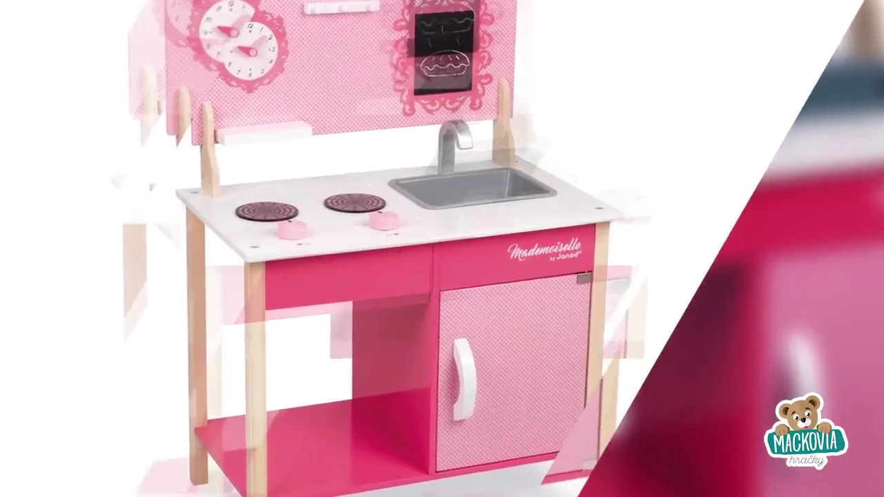 Drevené kuchynky - Drevená kuchynka My First Mademoiselle Cooker Janod - 4