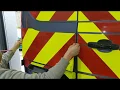 Top Notch Signs - Self cling chapter 8 chevron kit application