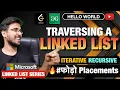Traversing a Linked List in C using Loop and Recursive Methods Complete Linked List Data Stru
