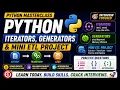 Python Interview Preparation Iterators Generators ETL Project Explained Data Engineering