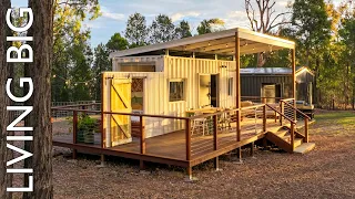 Family of Four Lives Mortgage-Free in a 20ft Shipping Container Home