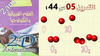 حل التمرين 05 ص 44 من الكتاب المدرسي فيزياء 2 متوسط 