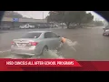 Ponding on roadways in Katy during severe weather