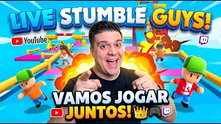 🔴 LIVE STUMBLE GUYS: SALA PERSONALIZADA ABERTA! BORA JOGAR JUNTO!