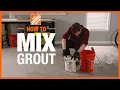 How to Mix Grout Tile Projects The Home Depot